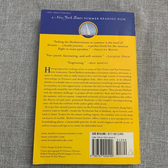 Mediterranean Summer By David Shalleck & Erol Munuz Paperback Book - Picture 2 of 2